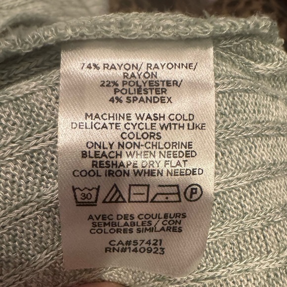 LOFT green Ribbed Cardigan duster - Picture 2 of 2